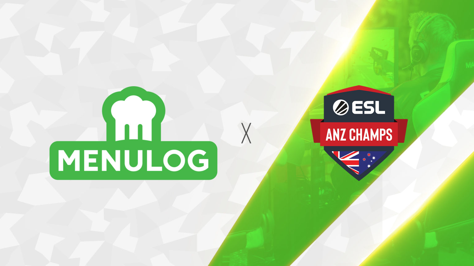ESL ANZ Champs Logo and Menulog Logo Next To Each Other