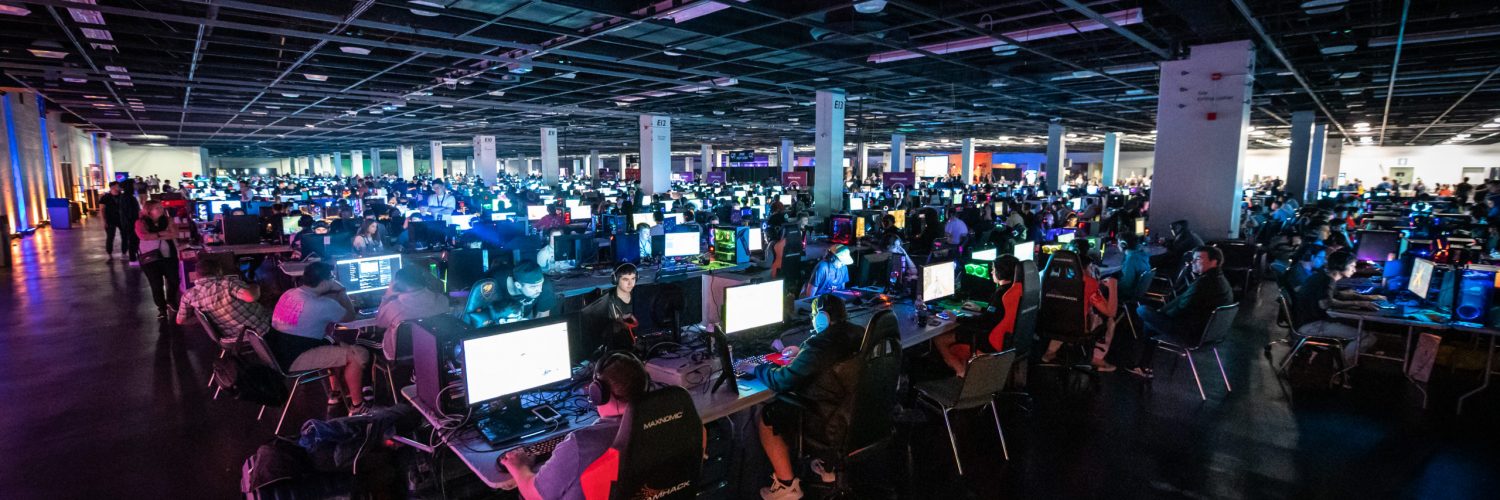 Part of the BYOC area at DreamHack Anaheim in February, 2020.